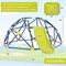 Kids Climbing Dome With Slide Outdoor Playset Steel Frame Fabric Platform